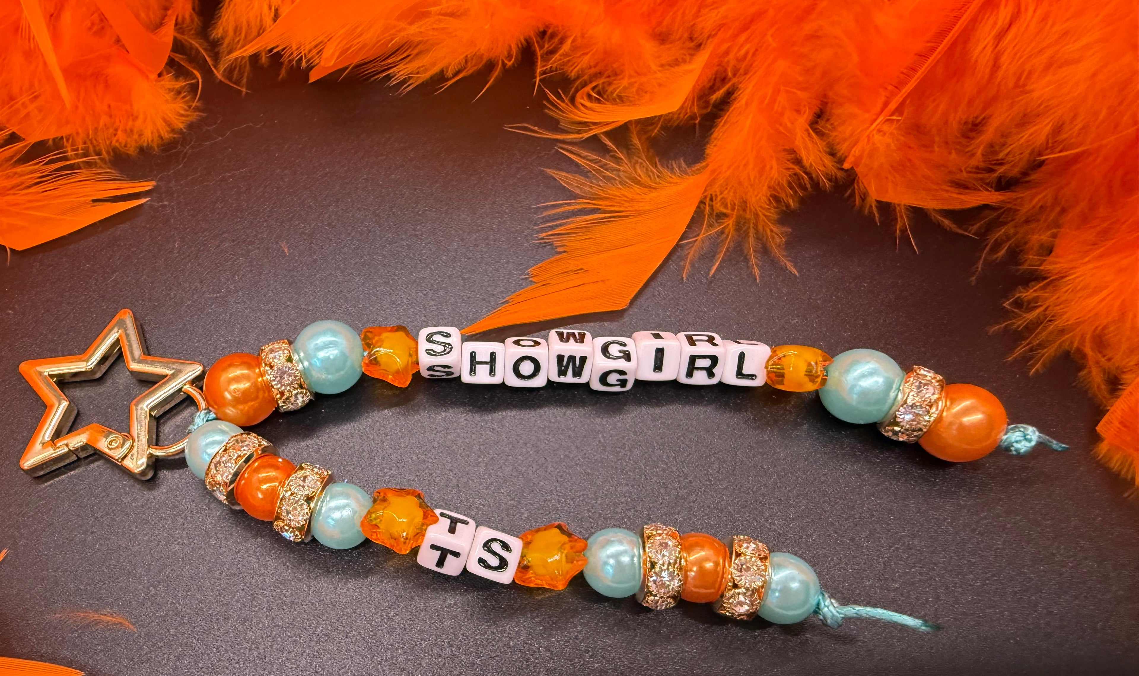Showgirl bag charm