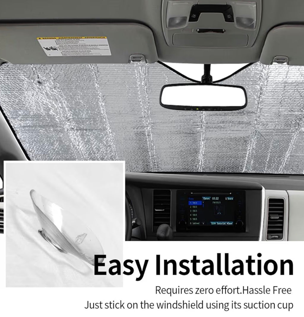 Tay Car windshield sunshield protector for vehicle 55 x 30